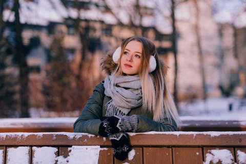 Medium girl winter portrait 4