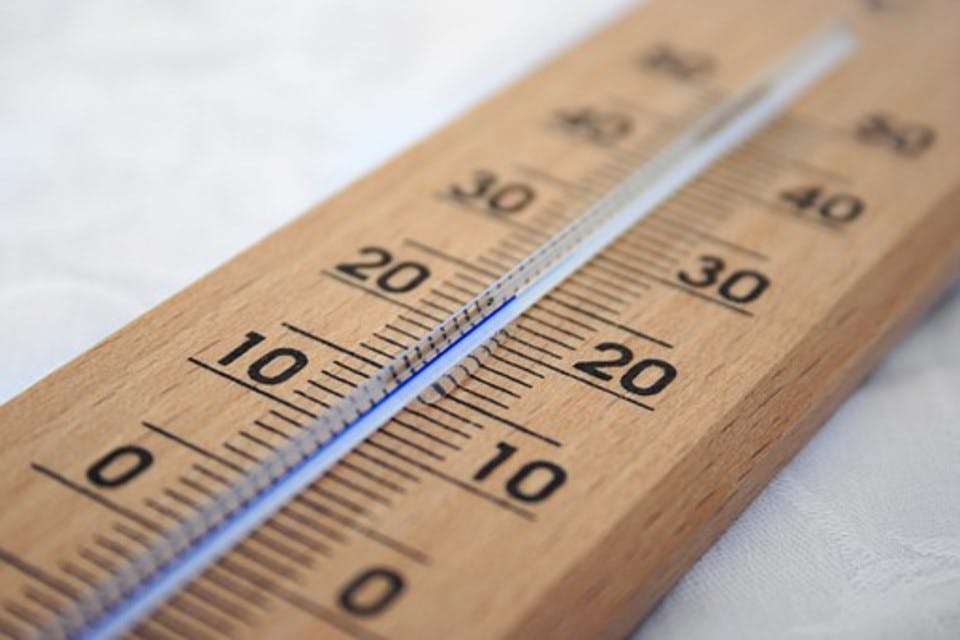 木製ダイソー温度計
