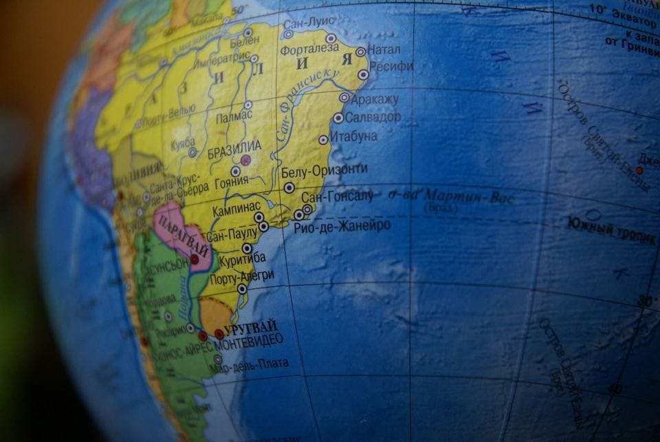 中南米の地図