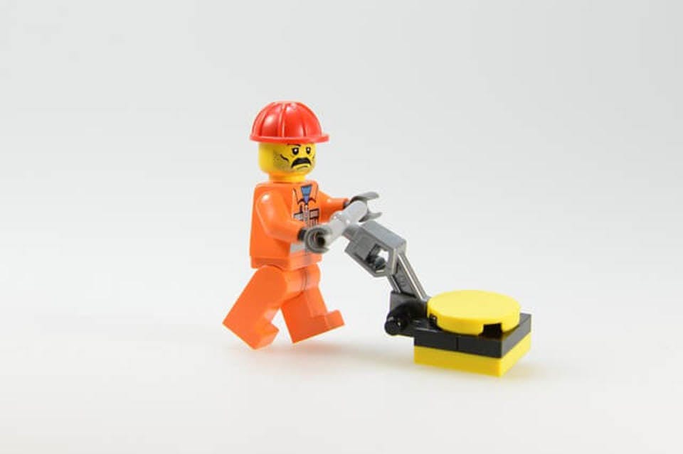 レゴの工事現場の作業員