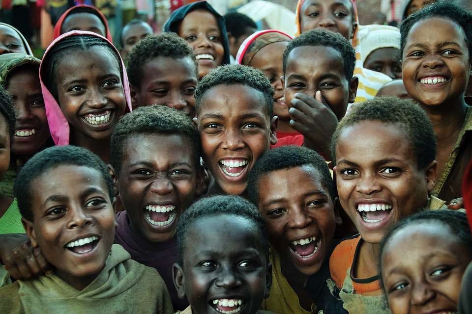 エチオピア人の笑顔