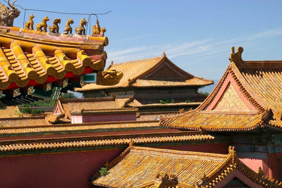 北京の家の屋根
