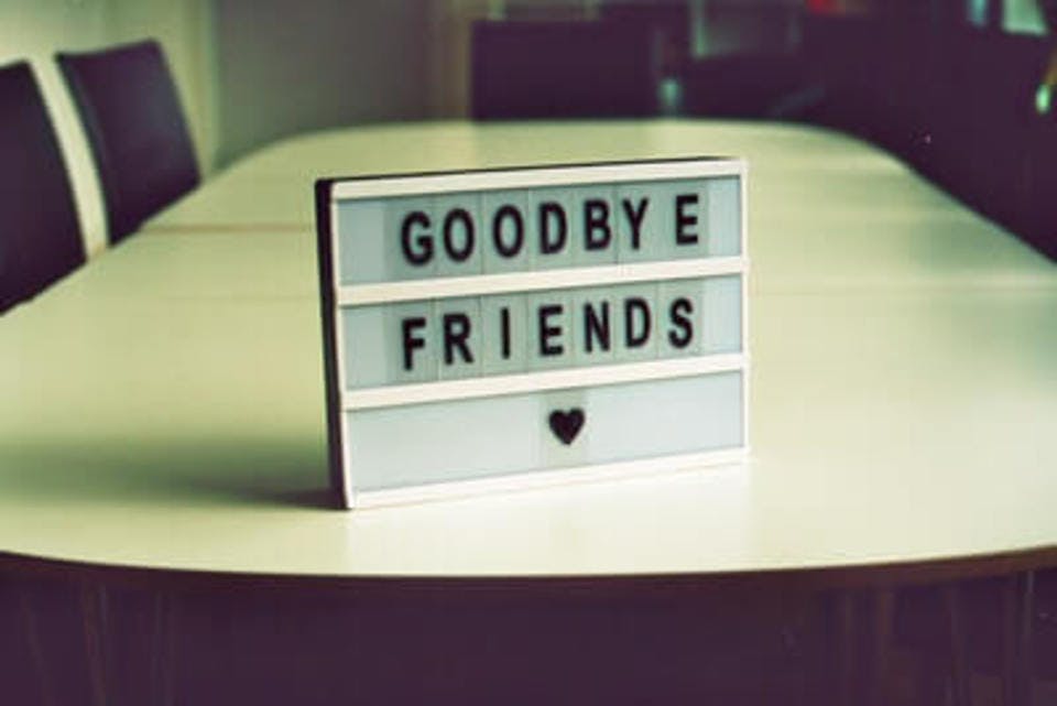 友情における別れの言葉