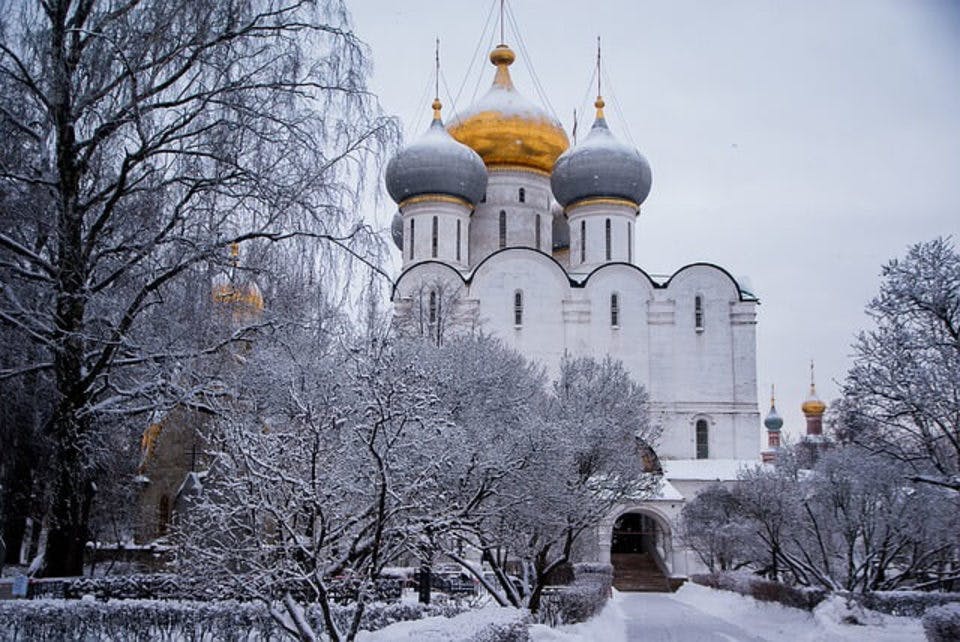 冬のモスクワ
