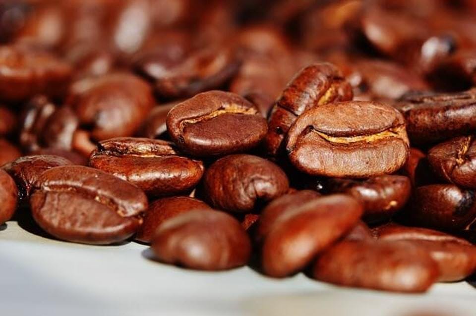 カフェのコーヒー豆大サイズ