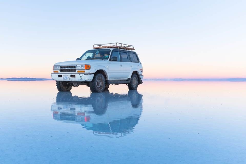 ウユニ塩湖のドライバー