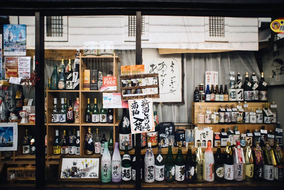 仙台の日本酒がある風景