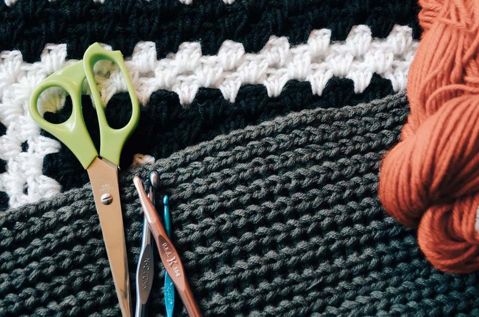 かぎ針編みの道具