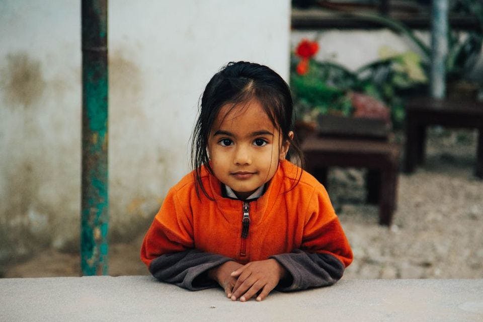 ネパール人の女の子