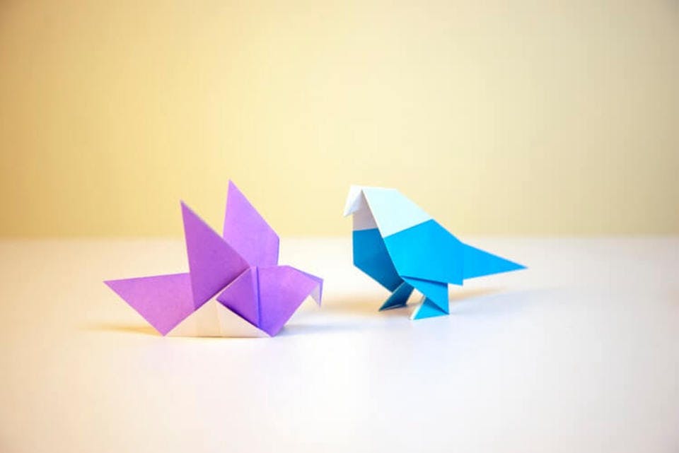 風船にもなりそうな折り紙の動物