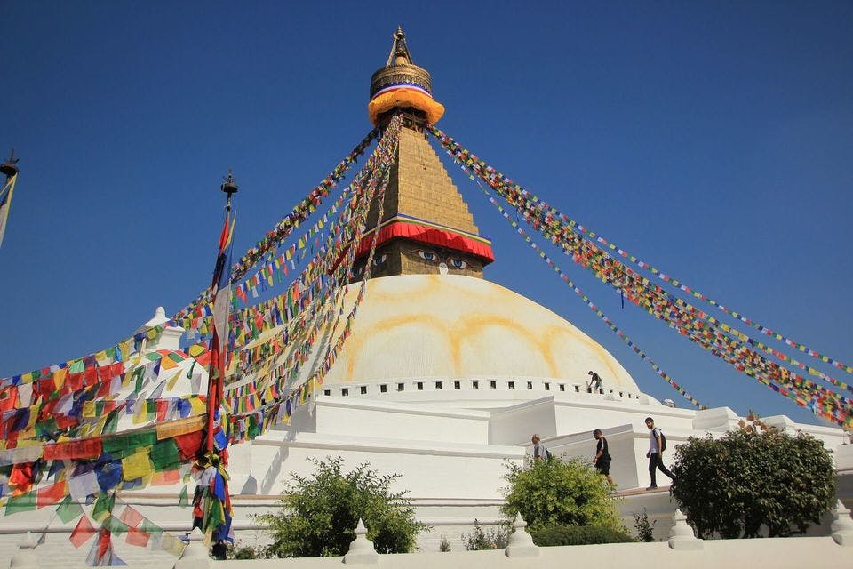 ネパールの有名観光地、ボダナート