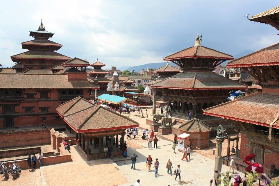 ネパールの有名観光地、ダルバール広場