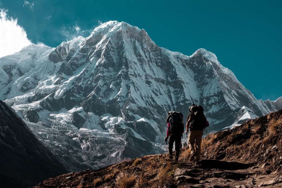 景色の良いネパールの山