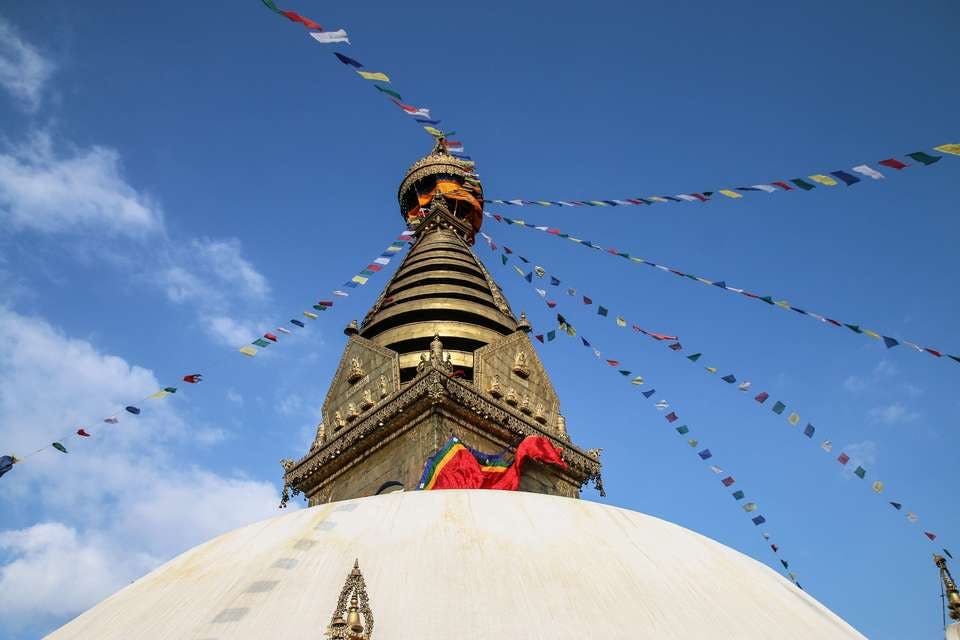 ネパールの観光地、スワヤンブナート寺院