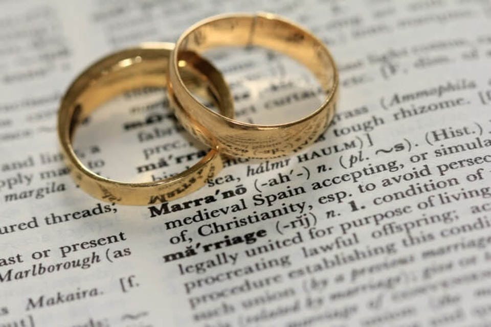 おしどり夫婦の結婚指輪