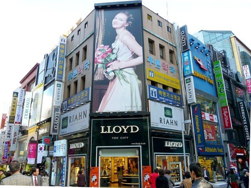 韓国で人気の日焼け止めを売っている店舗