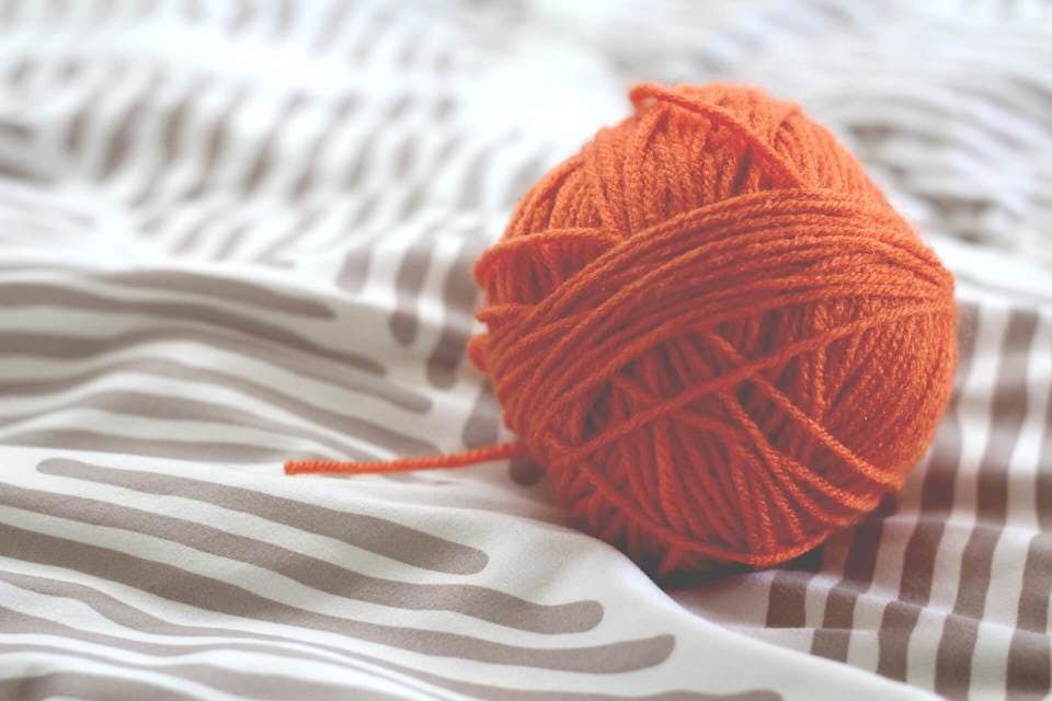 スヌードの編み方を教えてもらう時に使う毛糸