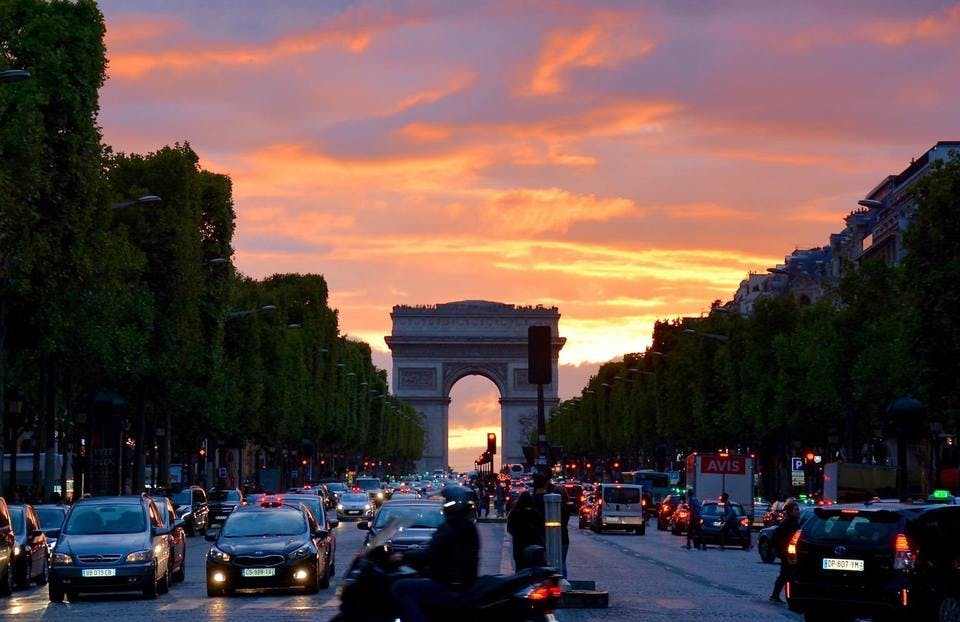 Large paris sunset france monument 161901